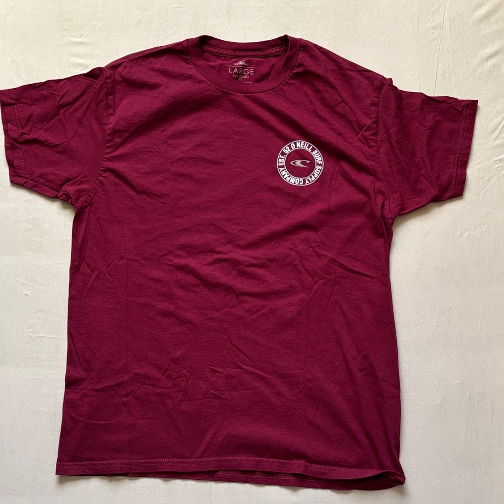 O'Neill Burgundy Short Sleeve Tee